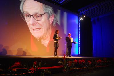 Ken Loach greets the Festival 