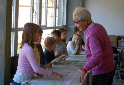 Fusako Yusaki at the animation workshop