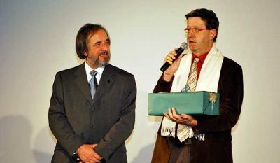 Gino Buscaglia e Franco Lazzarotto, presidente e già presidente di Castellinaria